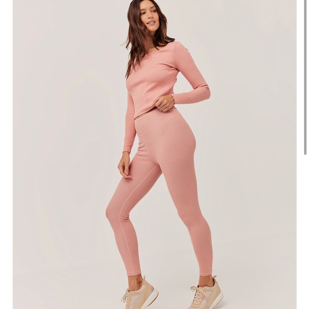 Pact Ribbed High Waist Legging - Picture 3 of 15